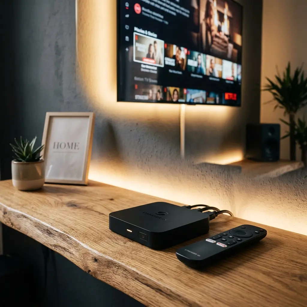 Télécommande et Box TV IPTV
